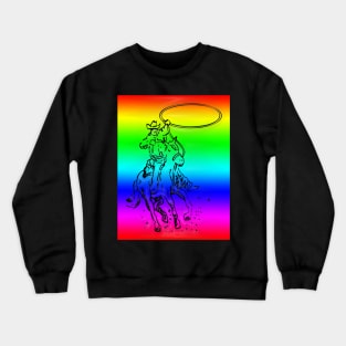 Western Era - Cowboy on Horseback 12 Crewneck Sweatshirt